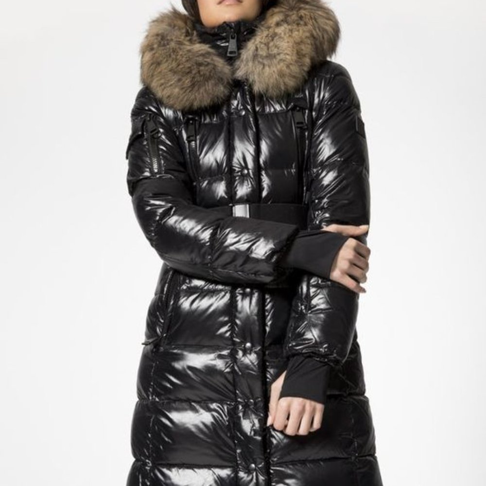 Carbon 38 Hooded Puffer Jacket - M